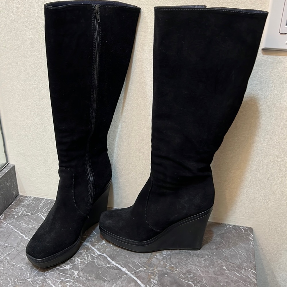 Castaner suede wedge boots